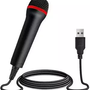 Universal USB Karaoke Microphone for Nintendo Switch-PS3, PS4, PS2, Xbox 360, Xbox One, PC Guitar Hero/Rock Band/Mac
