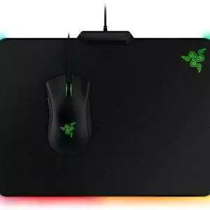 Razer Firefly Chroma Cloth Gaming Mouse Pad: Customizable Chroma RGB Lighting
