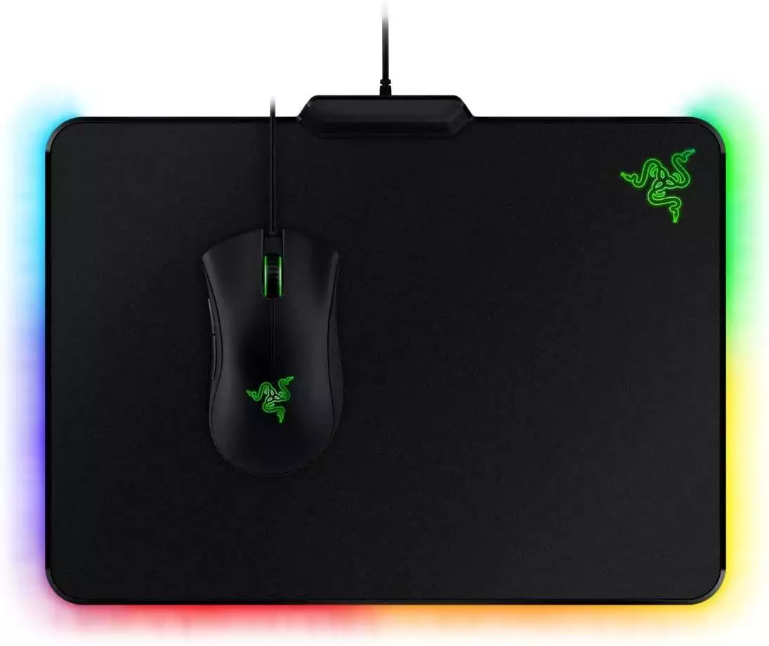 Razer Firefly Chroma Cloth Gaming Mouse Pad: Customizable Chroma RGB Lighting