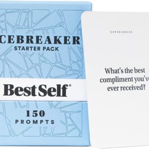 Conversation Starter Icebreaker Deck by BestSelf ― Powerful Conversation Cards Tool to Establish and Strengthen Relationships by Cultivating Open Engaging and Meaningful Interactions ― 150 Prompts