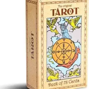 Original Tarot Cards Deck with Guide Book for Beginners, Alternative to Rider Waite Tarot Deck, Includes Colorful Guidebook, Traditional Tarot Cards 78 Deck