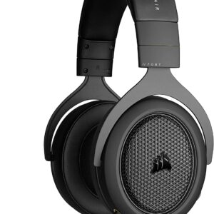 Corsair HS70 BLUETOOTH Wired Gaming Headset with Bluetooth (Wired Compatibility with Xbox/PlayStation and Wireless Bluetooth with PC/Switch/iOS/Android, Up to 30 Hours of Battery Life) Carbon