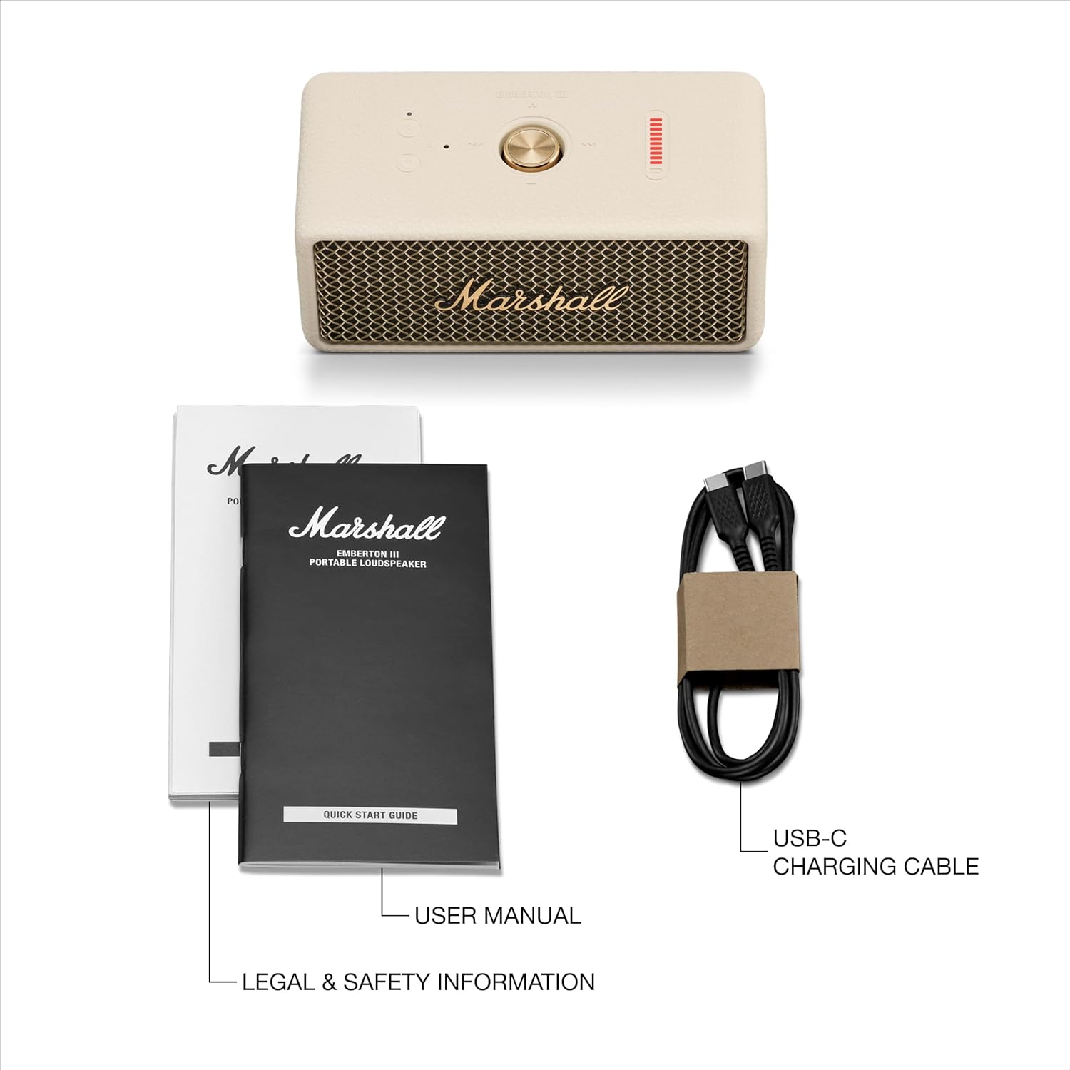 Marshall Emberton III Portable Wireless Bluetooth Speakers Pairable IP67 Water Resistant,32+Hours Playtime Fast Charging